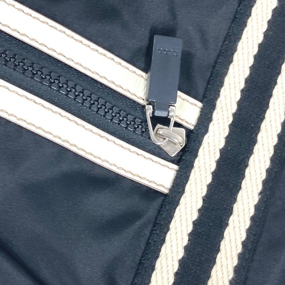 Gucci Logo Tote Bag Boston Shoulder Nylon Black - Picture 13 of 15